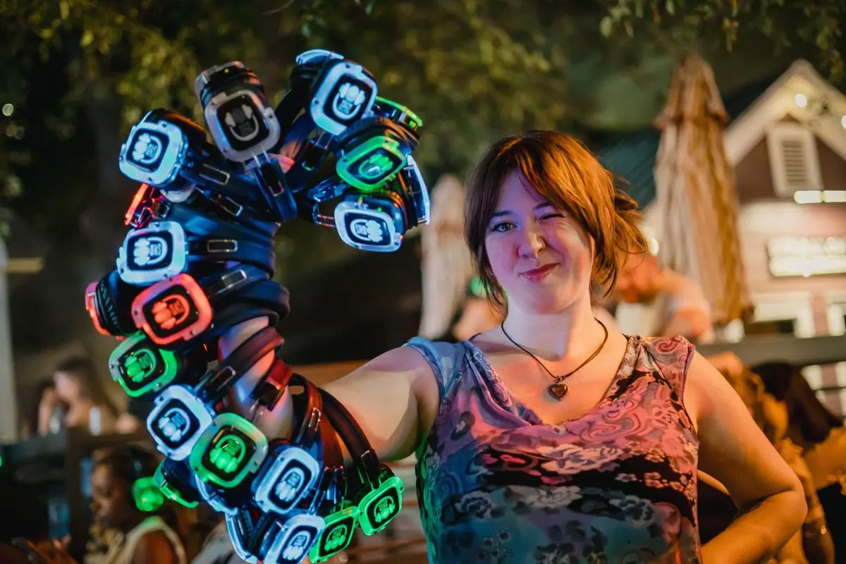 Host running their own silent disco setup